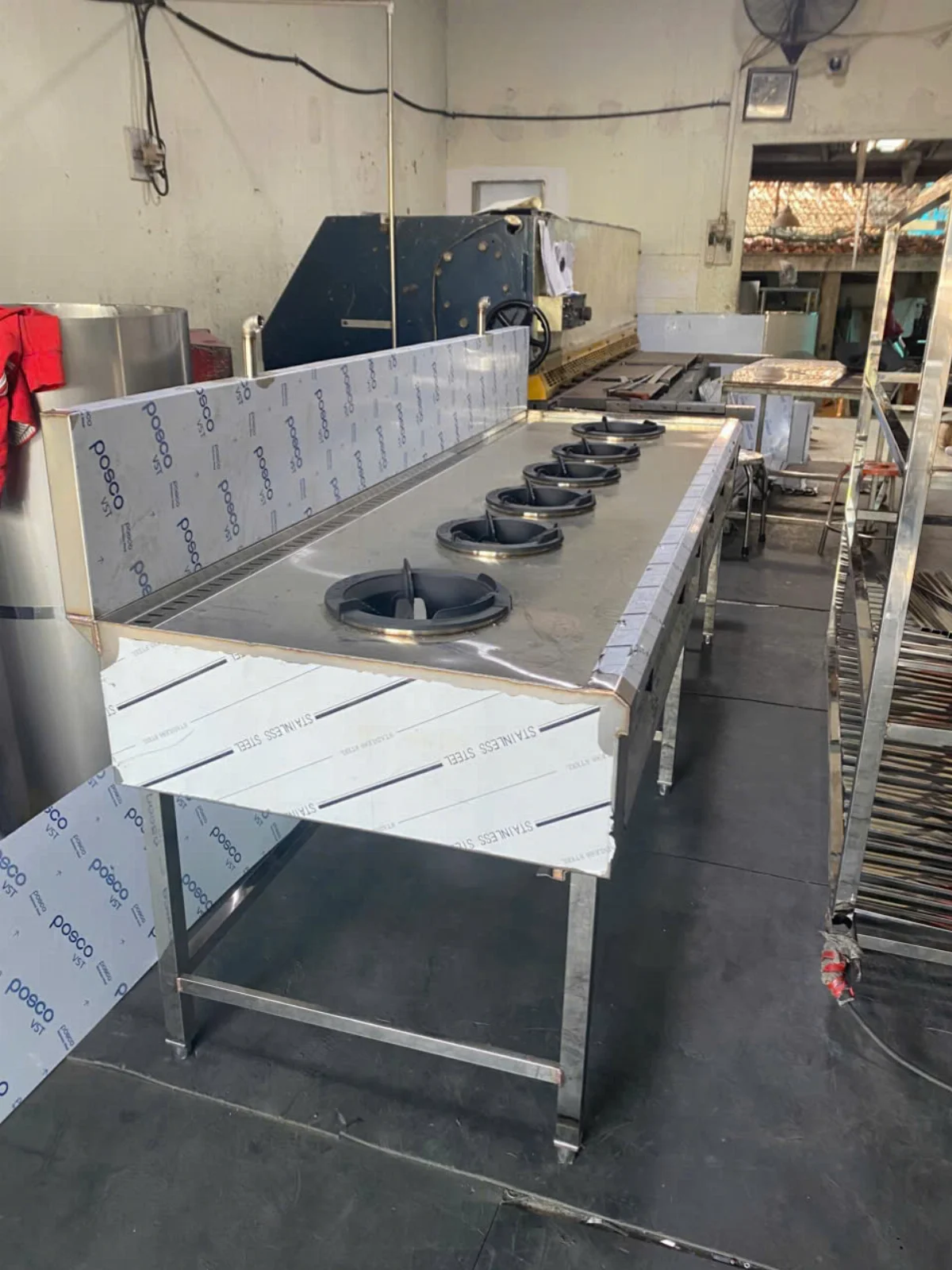 bếp gas inox công nghiệp - hình minh họa 1