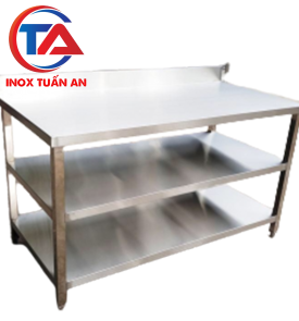 KỆ PHẲNG INOX 3 TẦNG