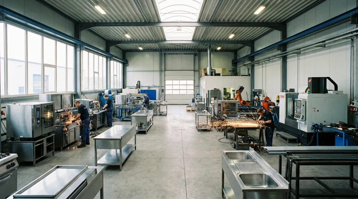 Toàn cảnh thiết bị bếp inox công nghiệp Toàn cảnh thiết bị bếp inox công nghiệp